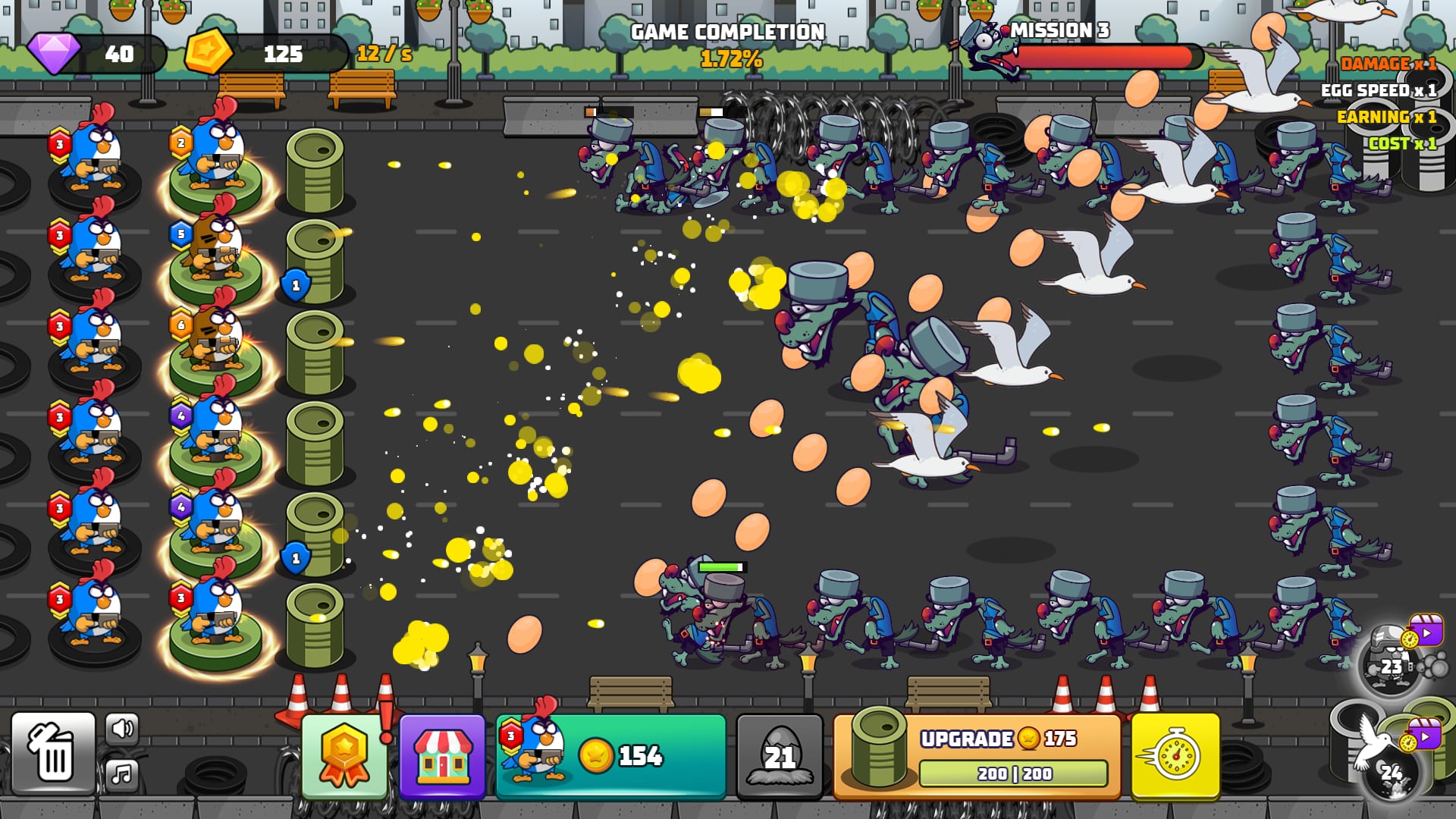 Screenshot 5 - gameplay of Chicken Merge 2