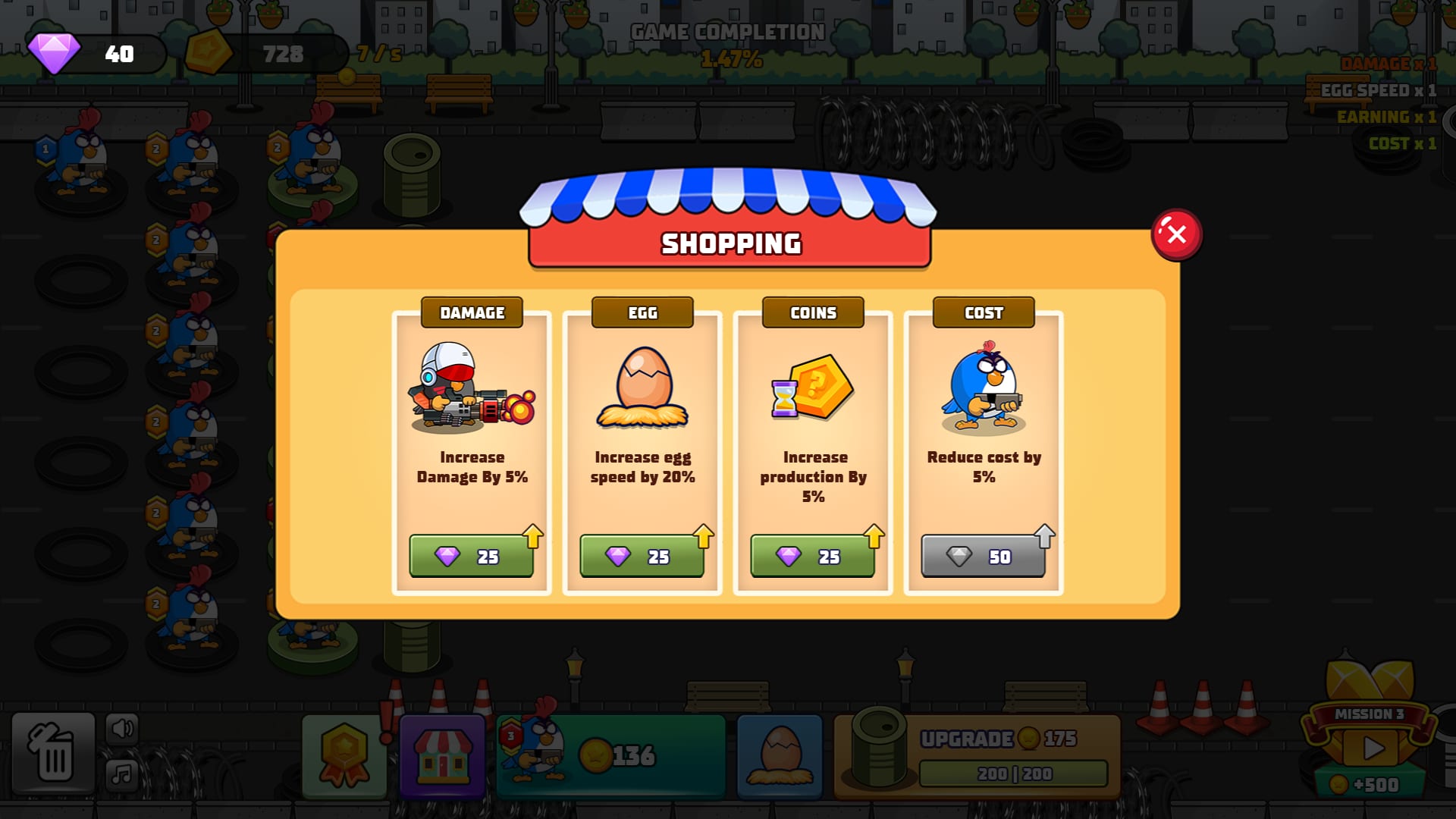 Screenshot 7 - gameplay of Chicken Merge 2