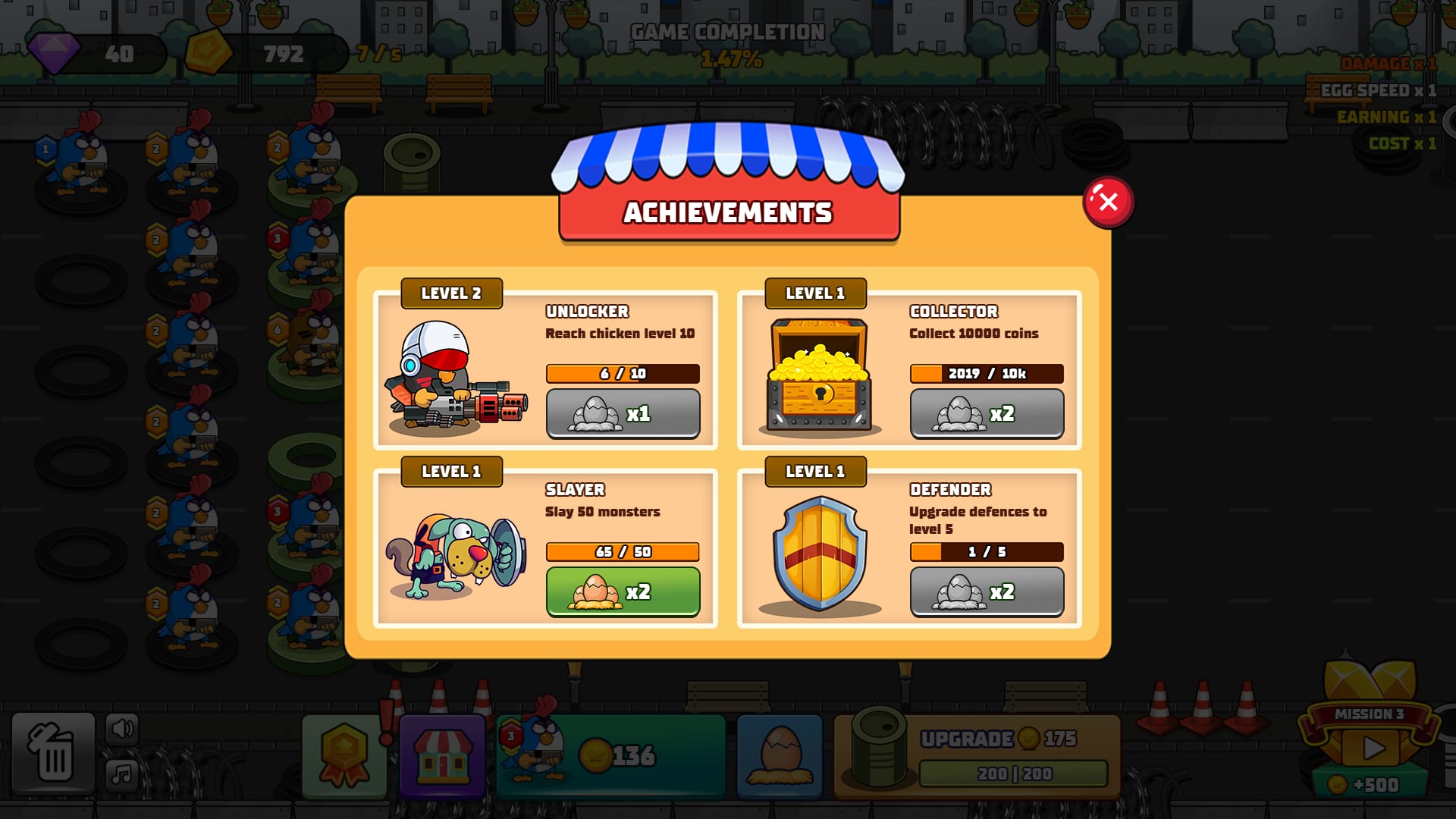 Screenshot 8 - gameplay of Chicken Merge 2